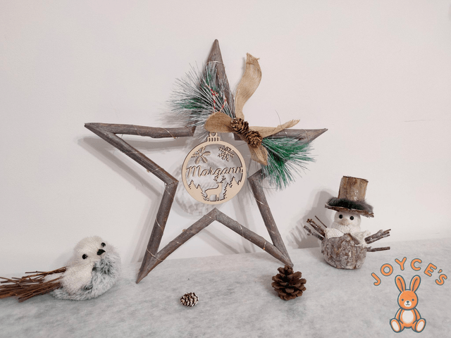 Boule de noël personnalisée - 9cm - Modèle Morgann