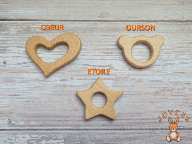 Attache tétine rose fleur - Modèle Ambre - prénom 6 lettres max 